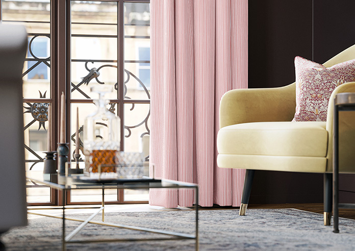 Nautical Stripes, Prom Red - Made to Measure Curtains - Image 5